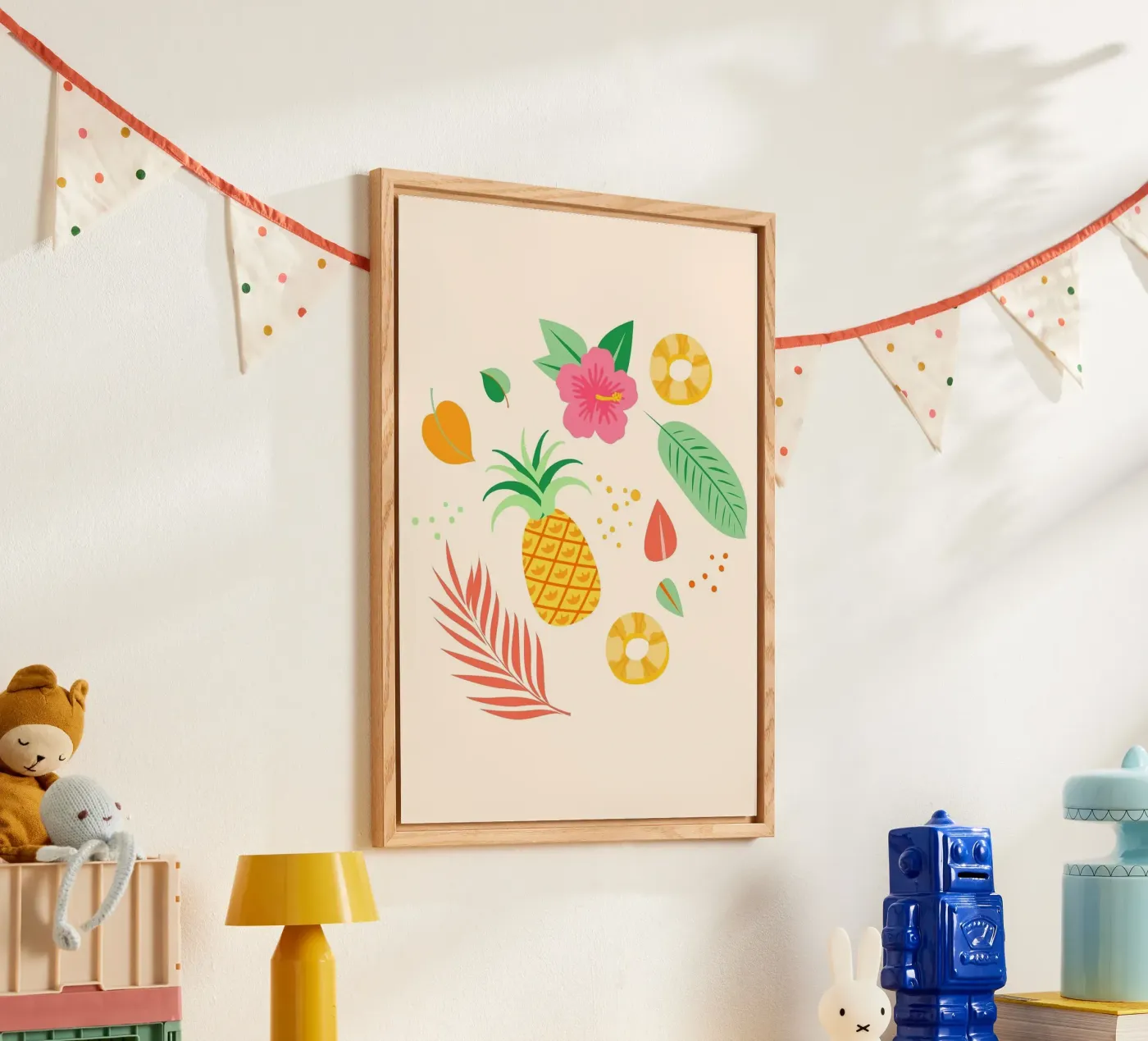 ananas acryl van Luke Yaeger