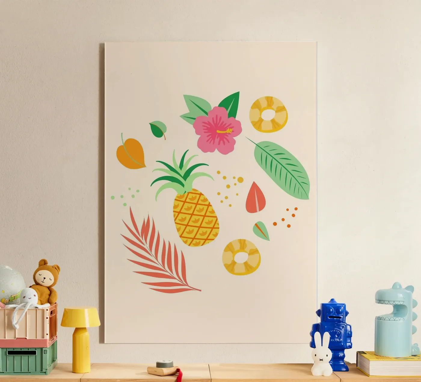 ananas acryl van Luke Yaeger