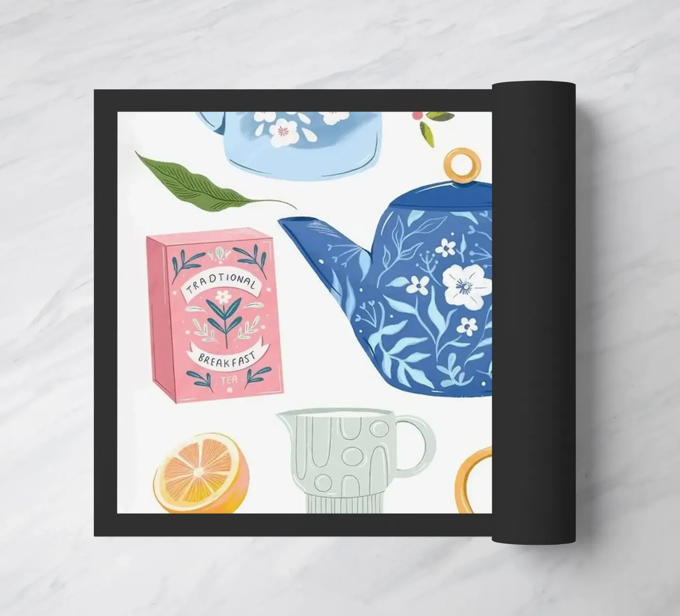 tea pot doormat by Luke Yaeger