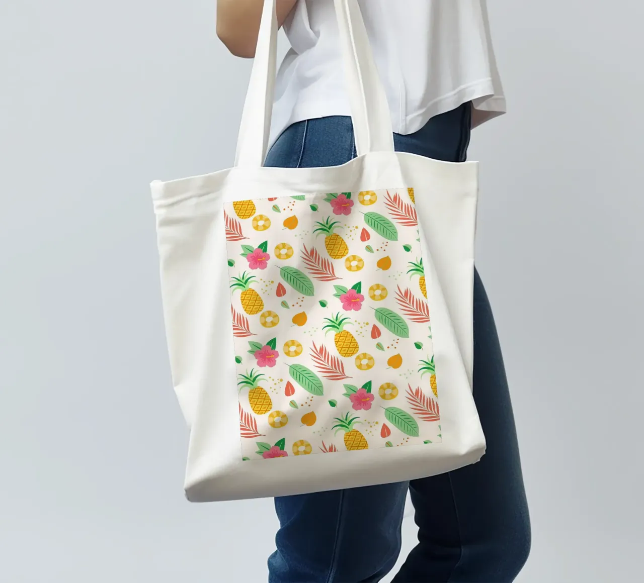 ibisco borsa in juta da Luke Yaeger