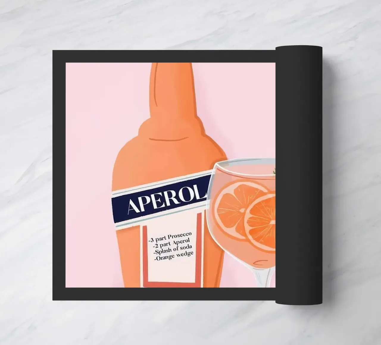 bottiglia di aperol zerbino da Luke Yaeger