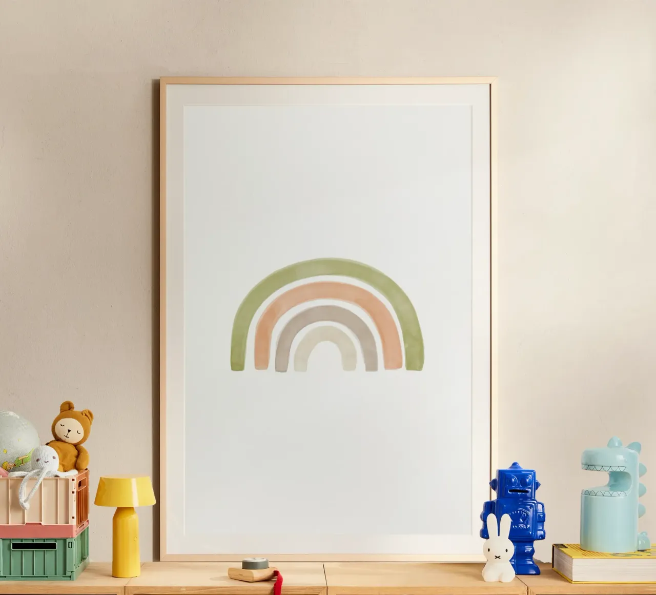 Erdtöne Regenbogen Hahnemühle von NouveauPrints