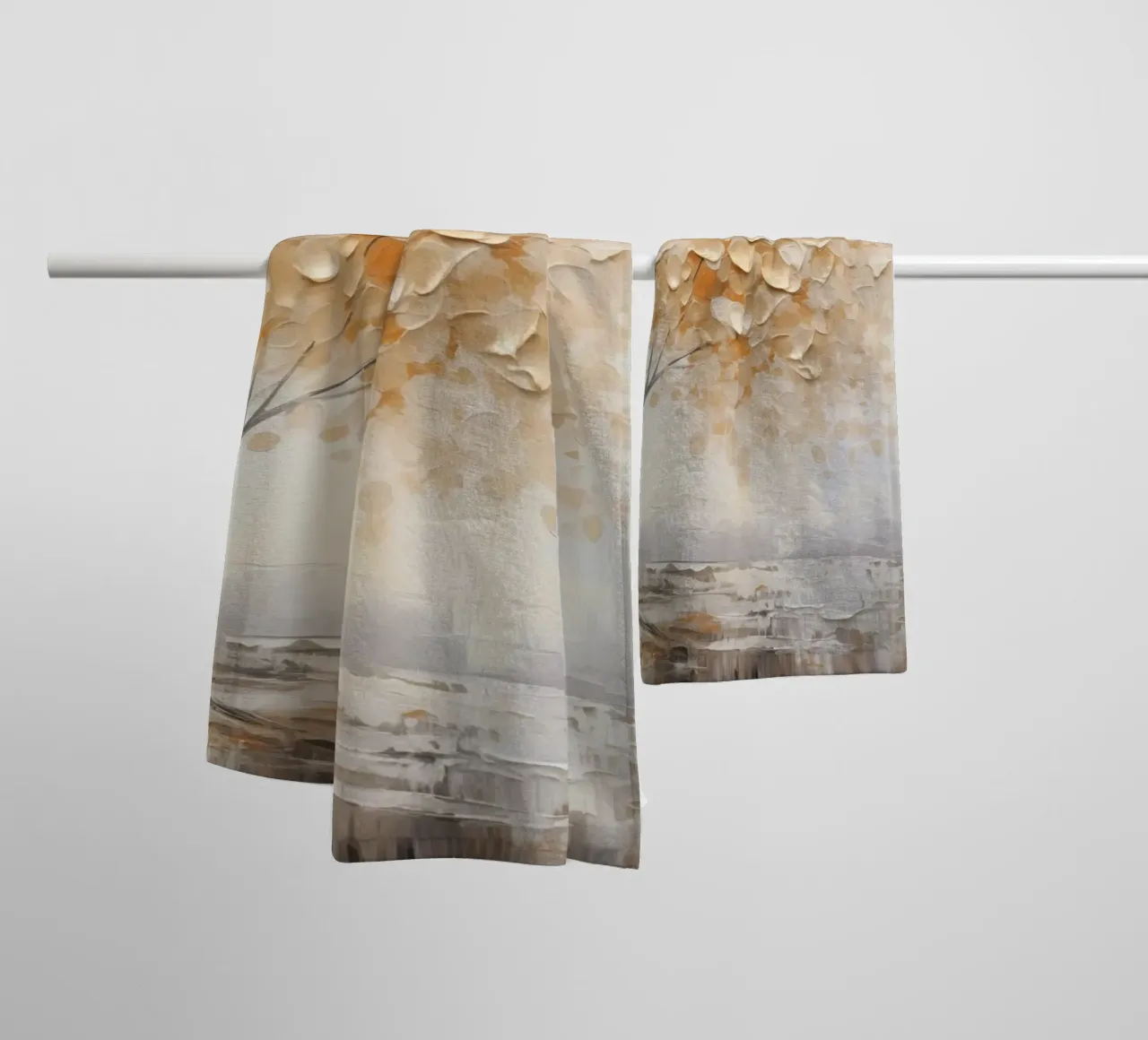 Albero con oro asciugamano da bagno da Imagine