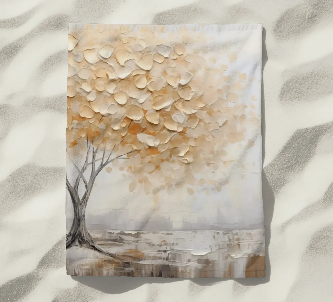 Albero con oro telo mare da Imagine