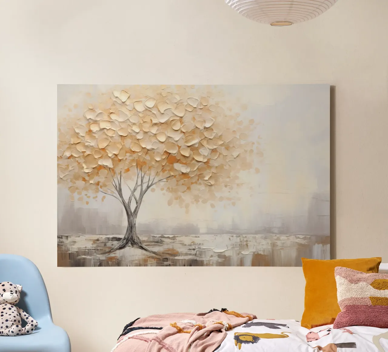 Tree with gold canvas by Imagine