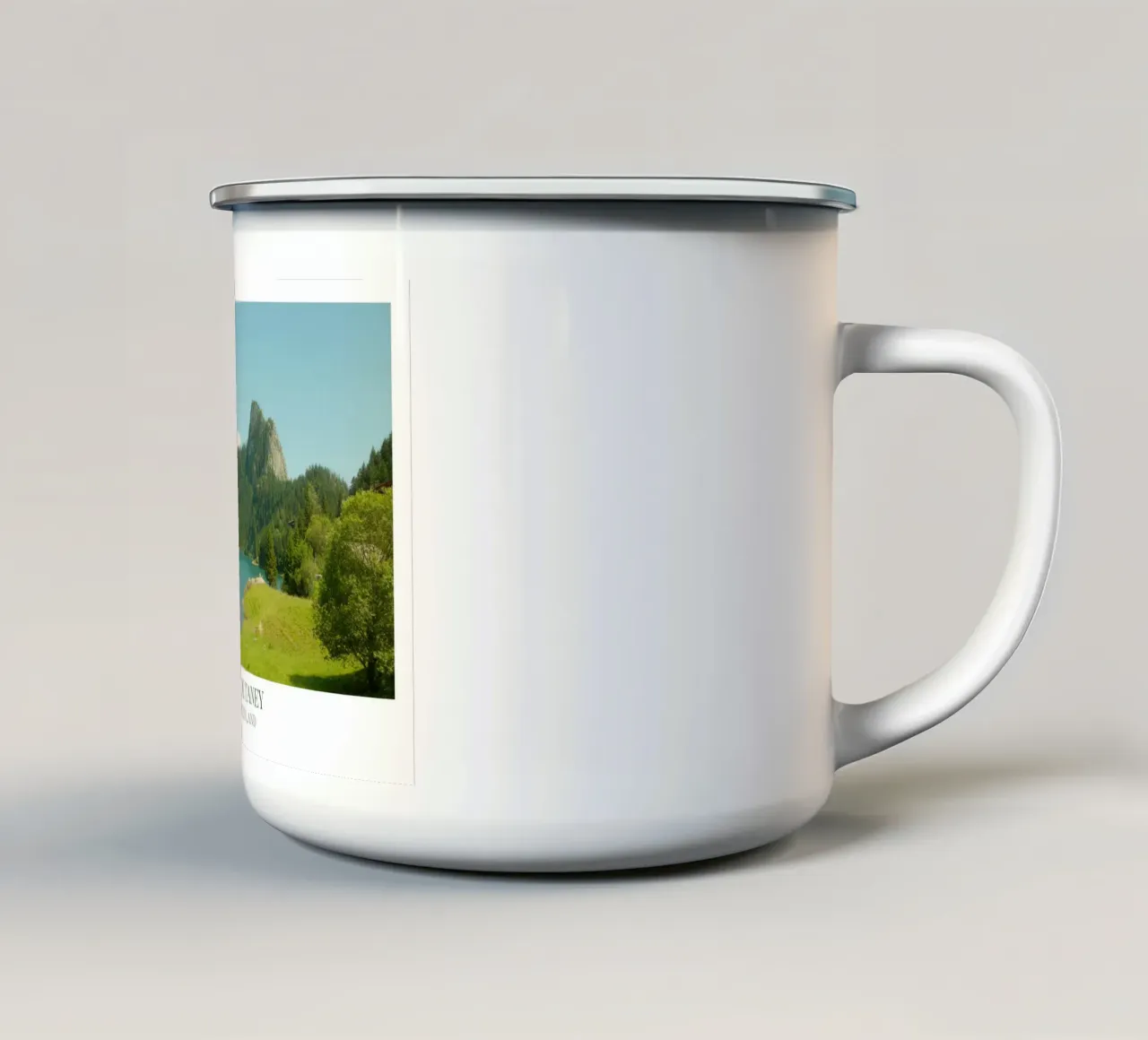 Lac de Taney: Switzerland tazza in smalto da FujiFrames
