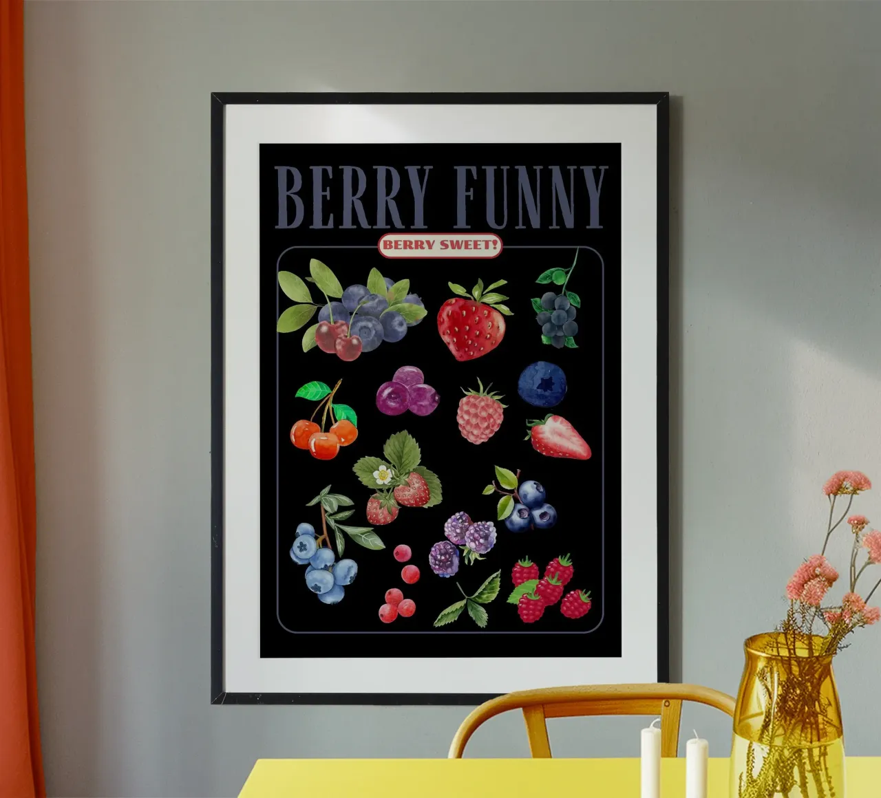 bacche poster con telaio in plastica da Luke Yaeger