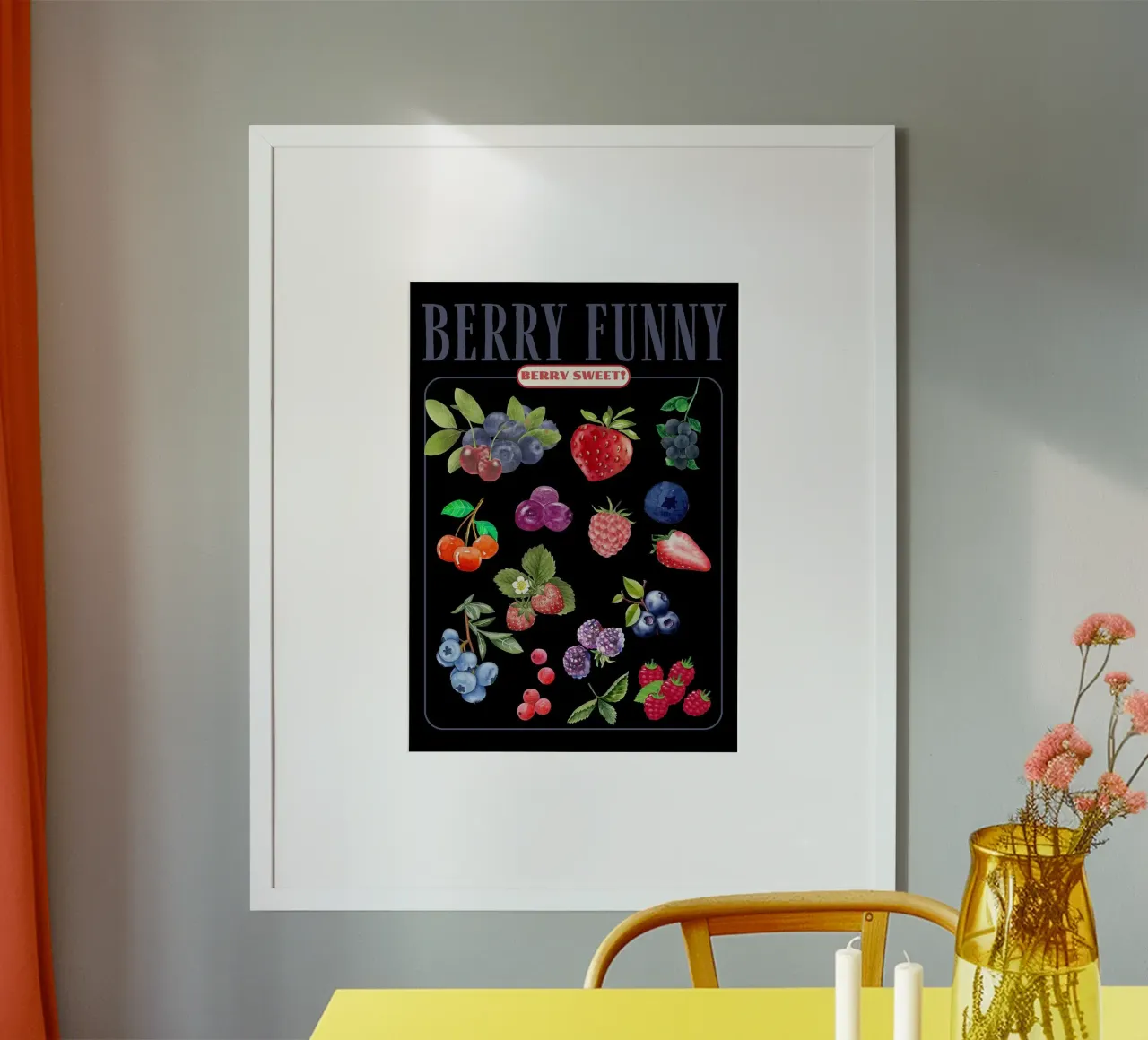 bacche poster con telaio in plastica da Luke Yaeger
