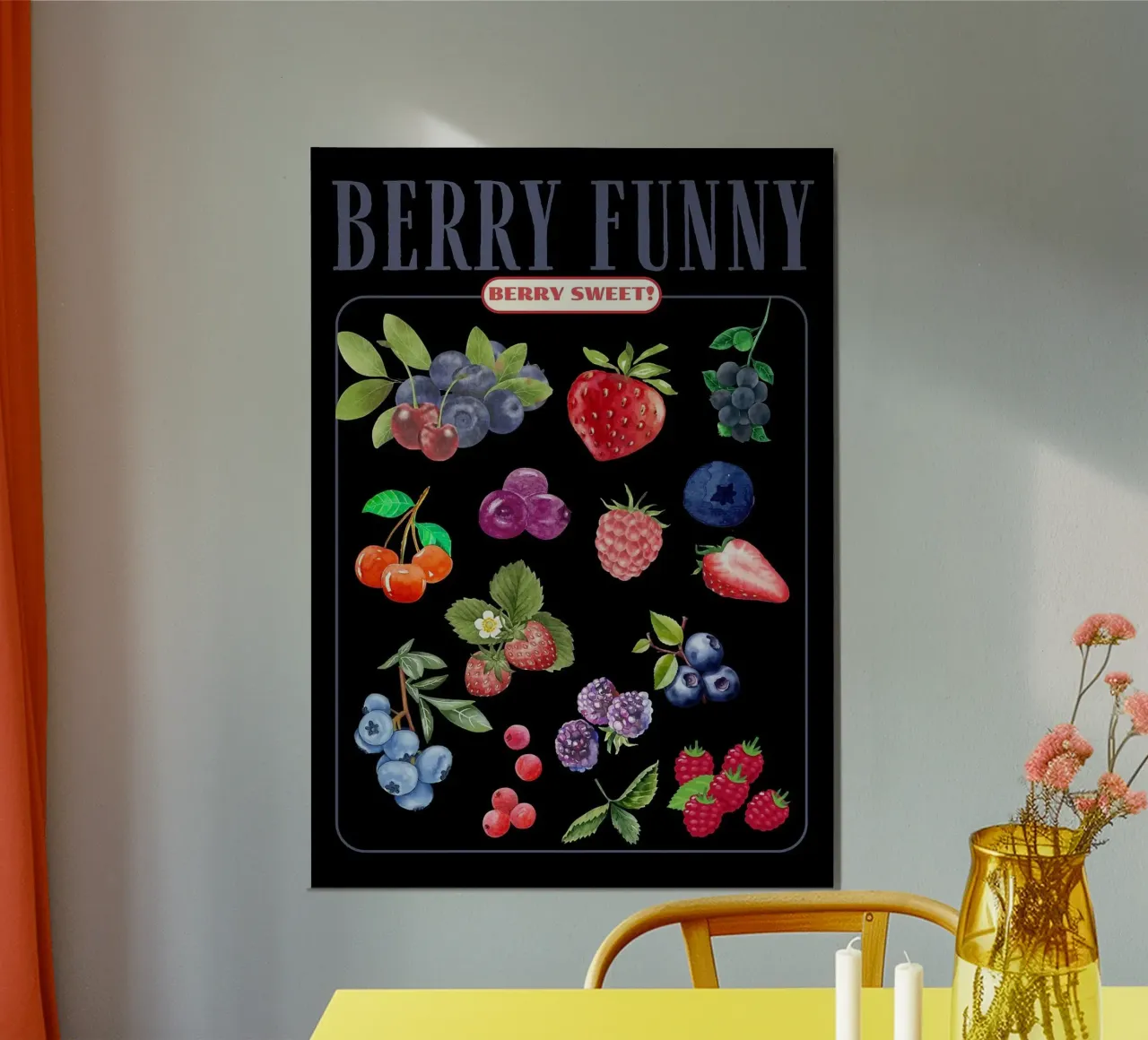 bacche poster con telaio in plastica da Luke Yaeger