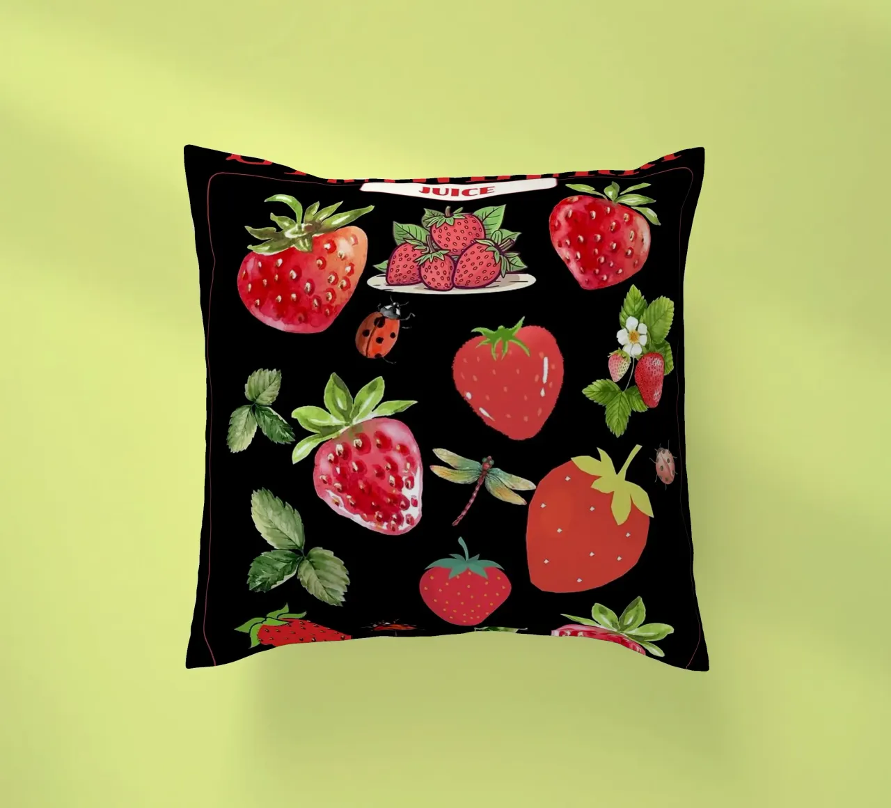 fragole cuscino da Luke Yaeger