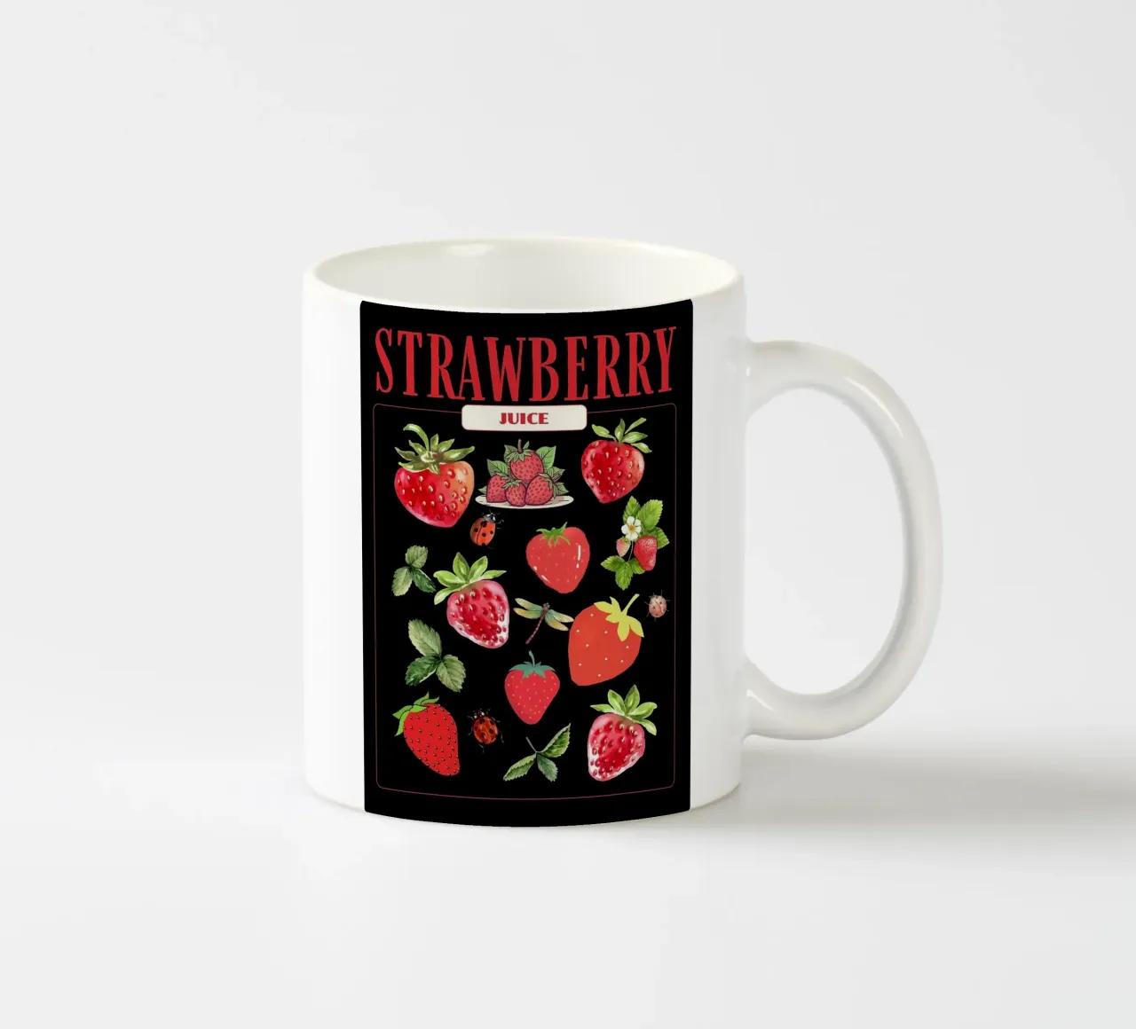 fragole tazza in ceramica da Luke Yaeger
