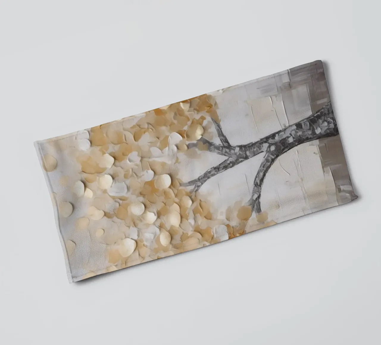 Albero con foglie d'oro asciugamano da bagno da Imagine
