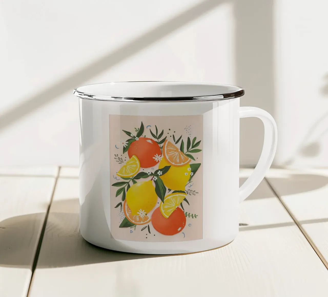 limoni tazza in smalto da Luke Yaeger