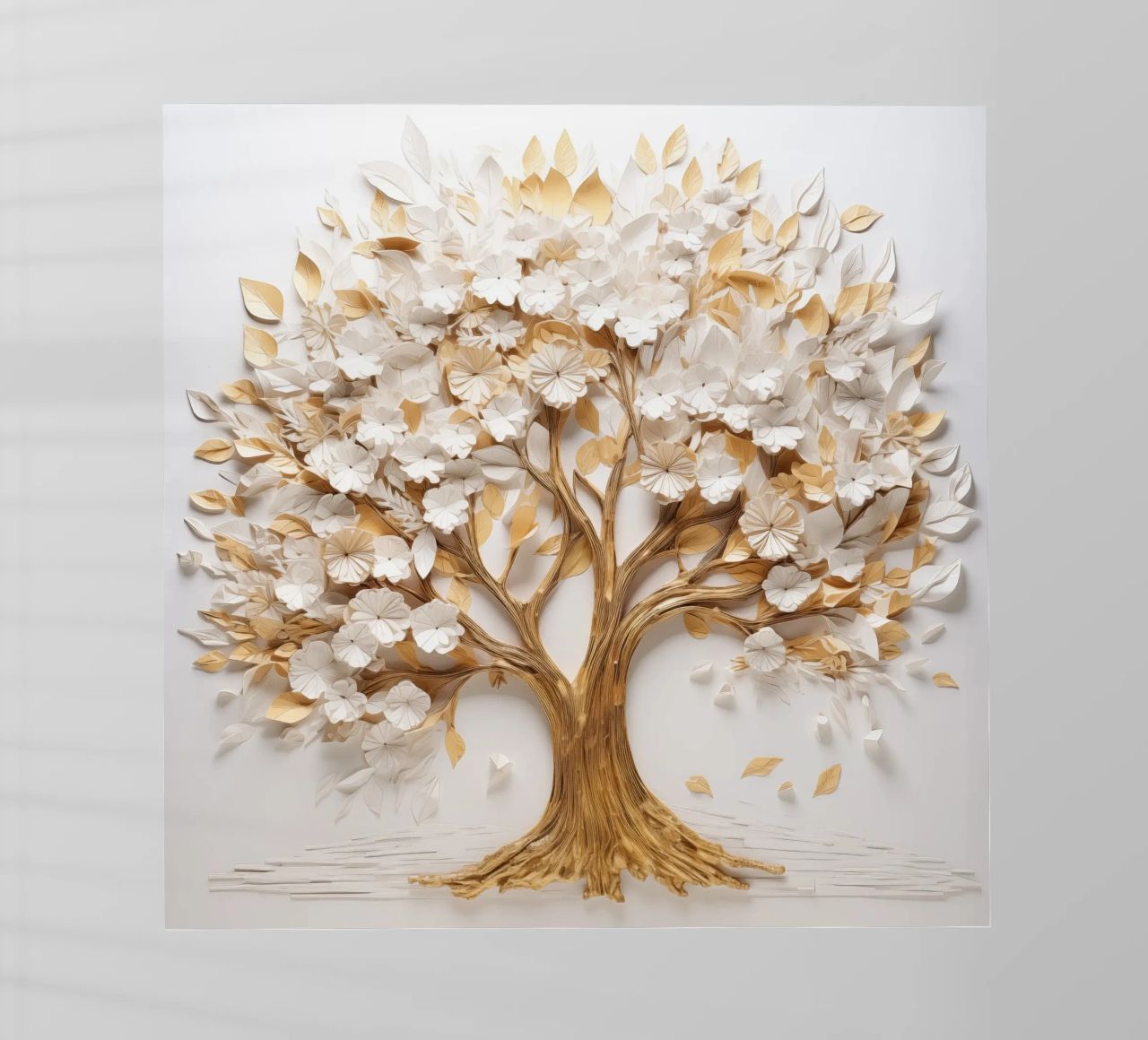 Albero con accenti dorati pellicola backlit da Imagine