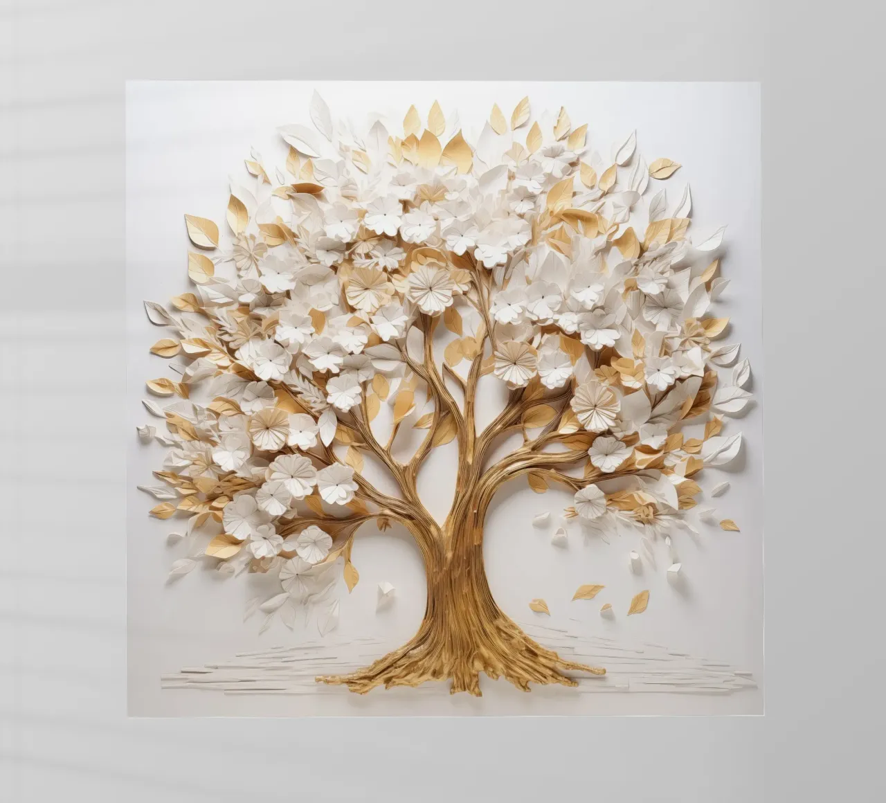 Albero con accenti dorati pellicola backlit da Imagine