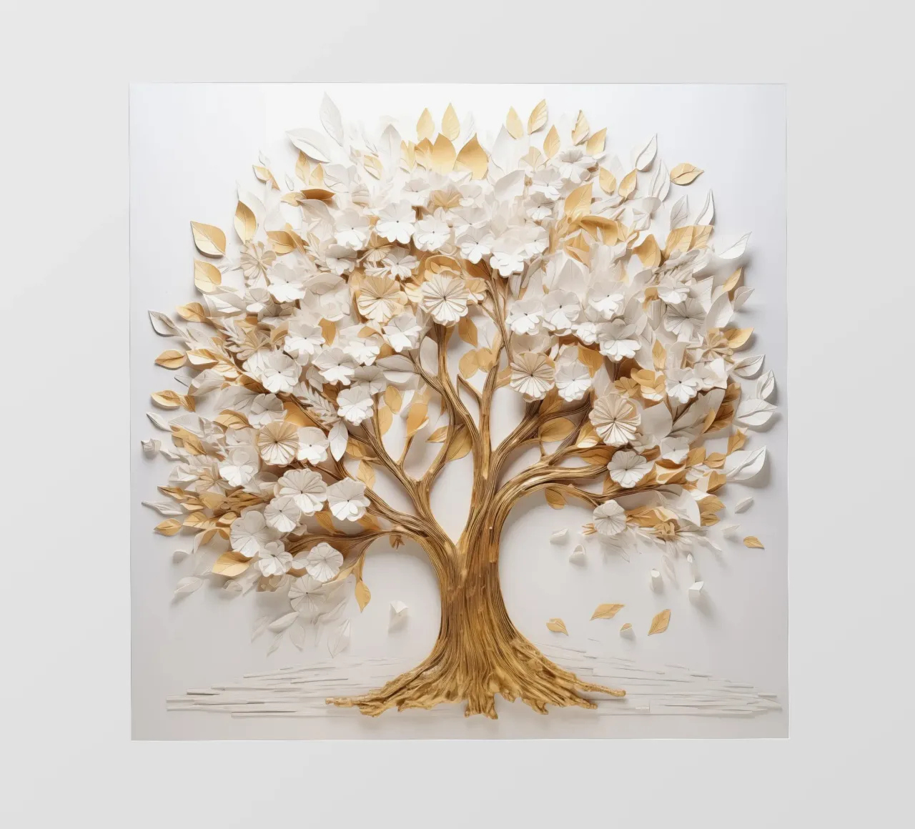 Albero con accenti dorati pellicola backlit da Imagine