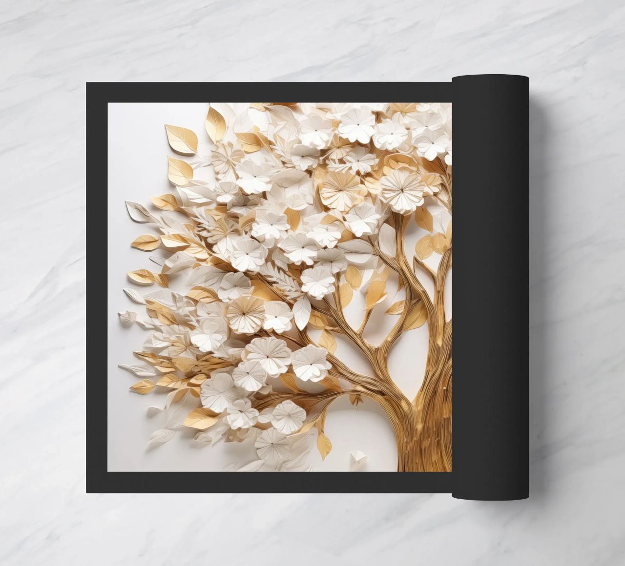 Albero con accenti dorati zerbino da Imagine