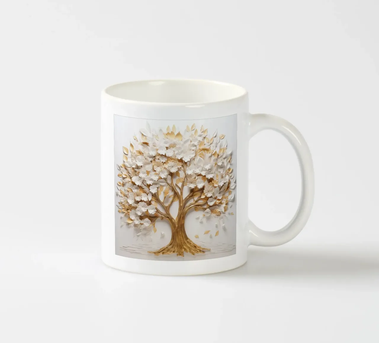 Baum mit goldenen Akzenten Keramik Tasse von Imagine