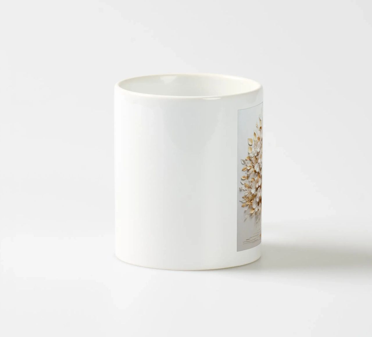 Albero con accenti dorati tazza in ceramica da Imagine