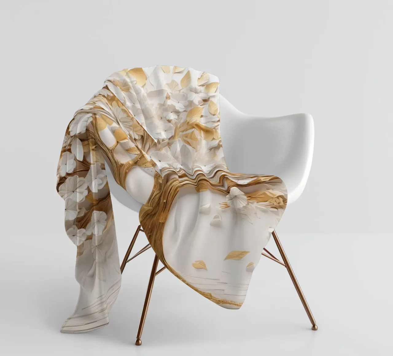 Albero con accenti dorati coperta in pile da Imagine