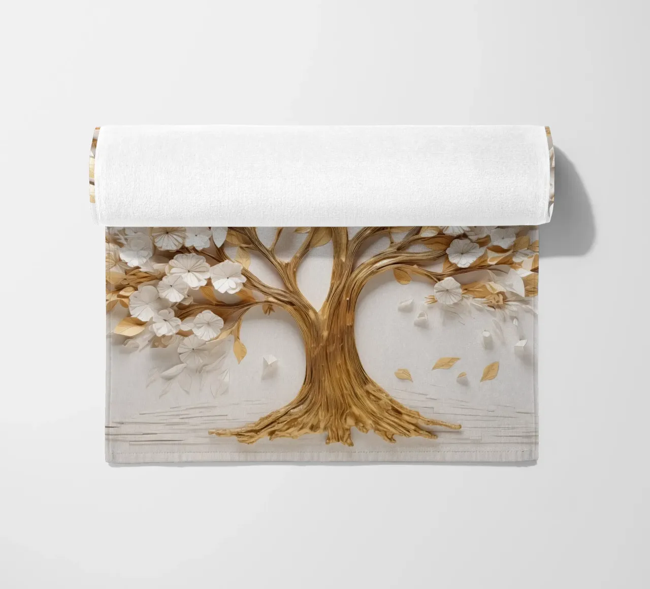 Árbol con detalles dorados toalla de playa de Imagine