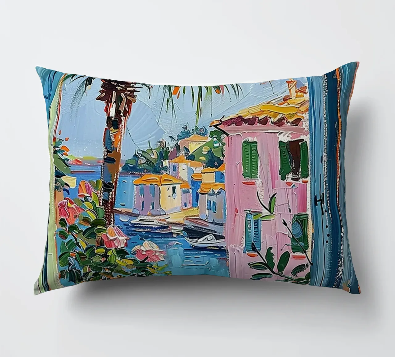 Matisse Style Mediterranean Open Window Past decorative cushion by MinaHome