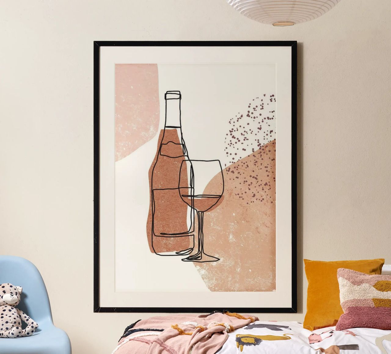wine bottle poster by Luke Yaeger