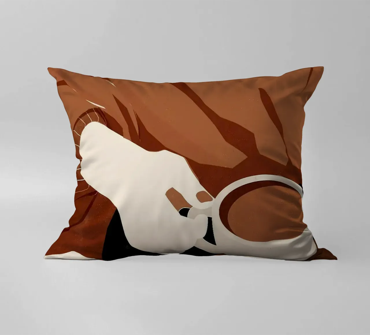 Kaffeetasse Untertasse Hand Pullover Kissen von Luke Yaeger
