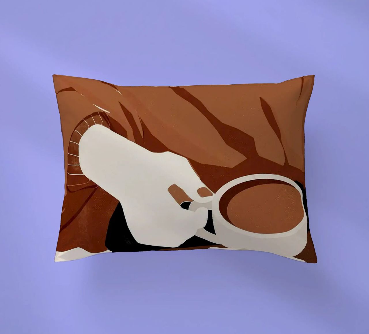 tazza da caffè piattino maglione a mano cuscino da Luke Yaeger