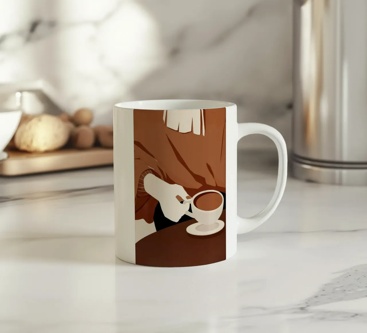 taza de café platillo jersey de mano taza de cerámica de Luke Yaeger