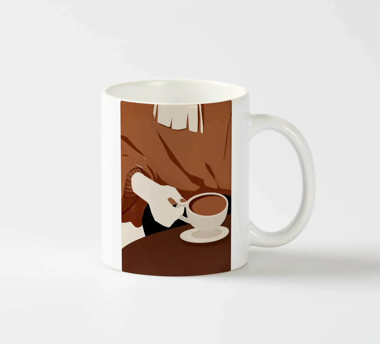 taza de café platillo jersey de mano taza de cerámica de Luke Yaeger