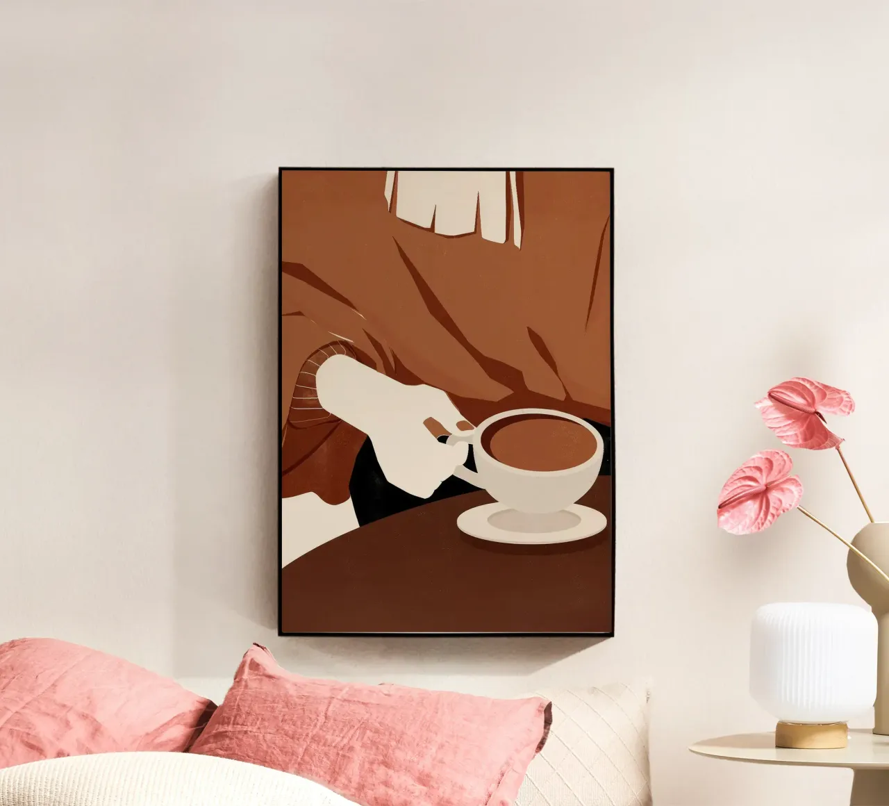 tazza da caffè piattino maglione a mano plexiglass da Luke Yaeger