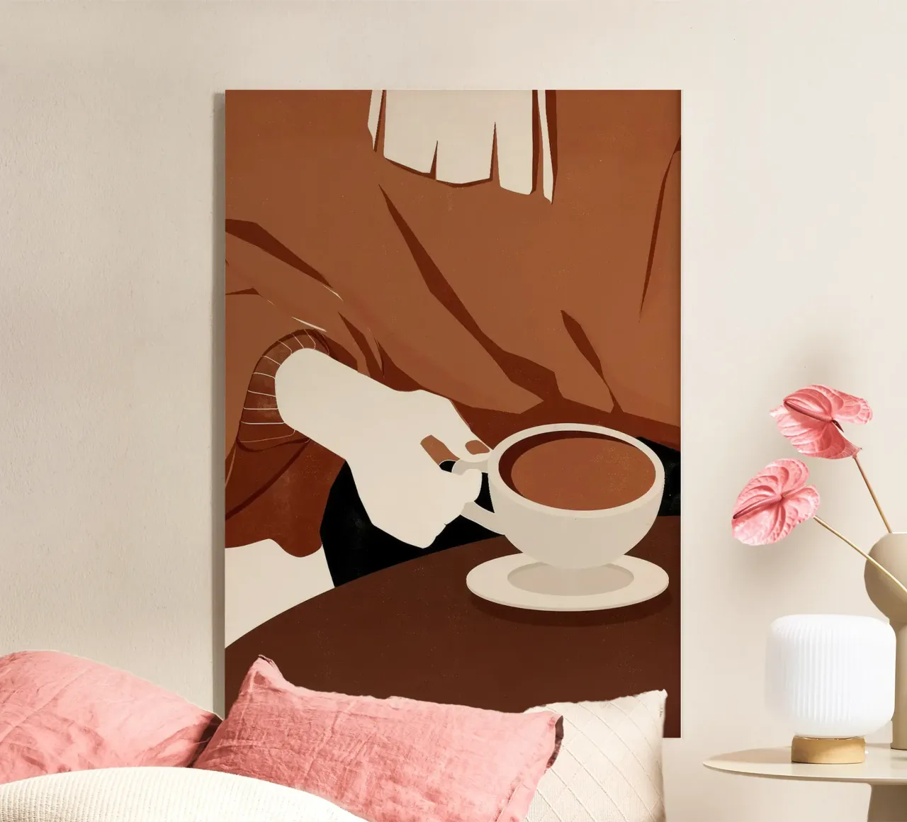 tazza da caffè piattino maglione a mano plexiglass da Luke Yaeger