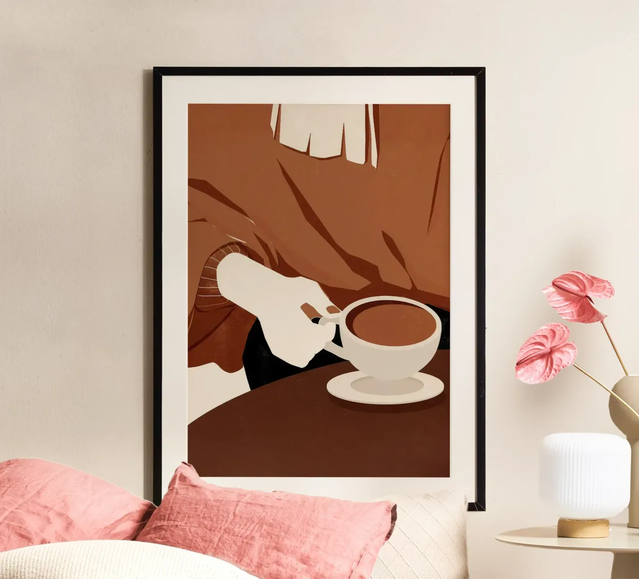 taza de café platillo jersey de mano hahnemühle de Luke Yaeger