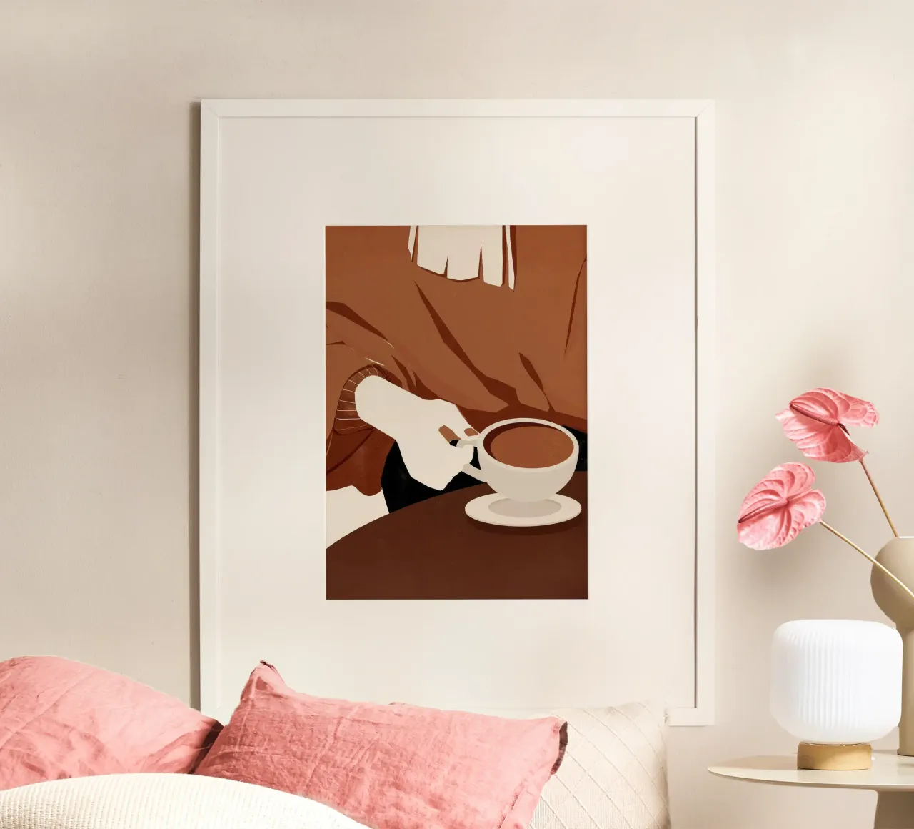 taza de café platillo jersey de mano hahnemühle de Luke Yaeger