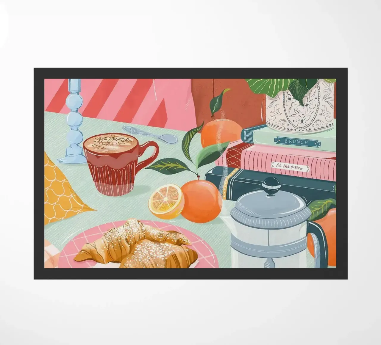 croissant y café felpudo de Luke Yaeger