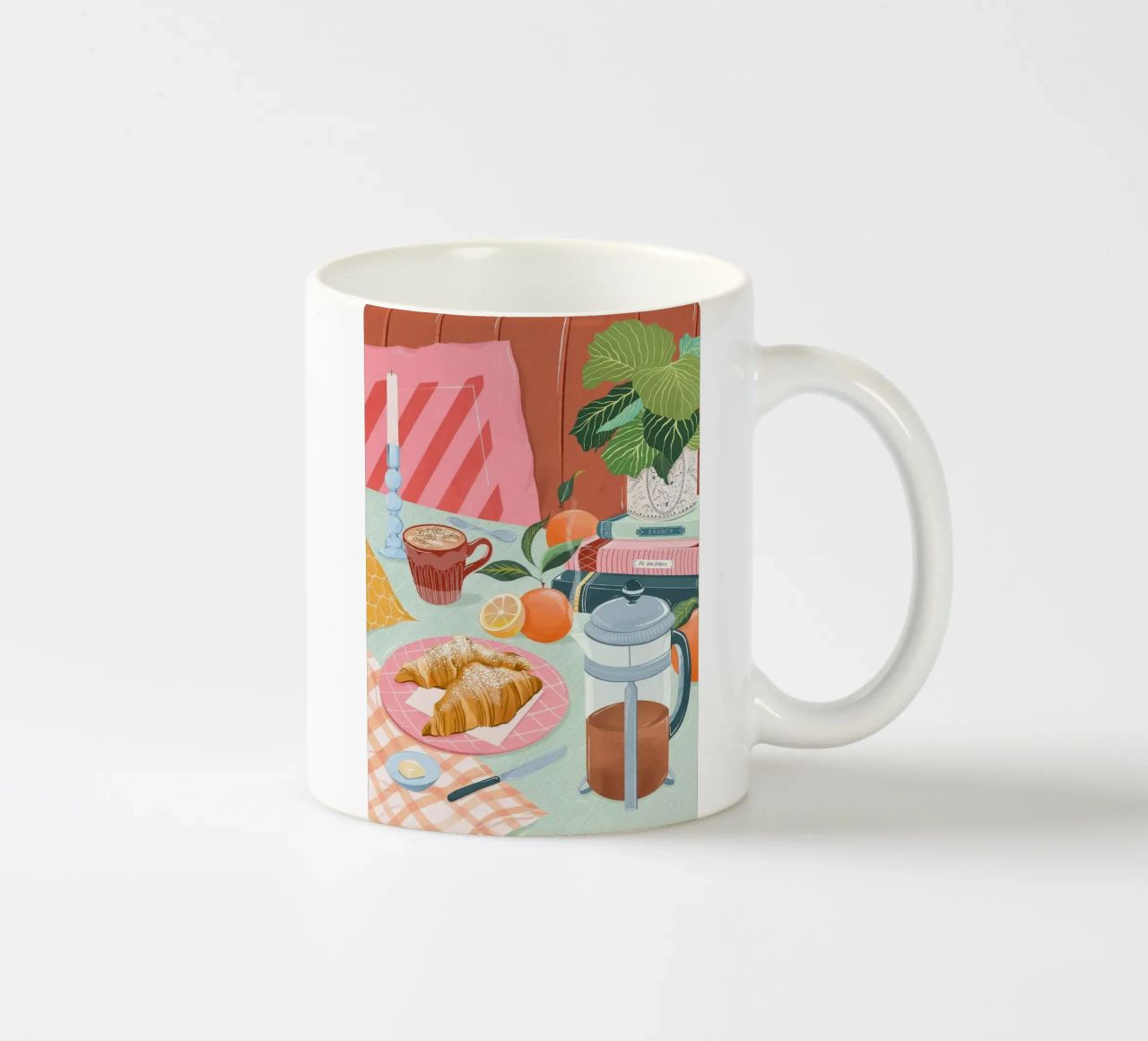 croissant e caffè tazza in ceramica da Luke Yaeger