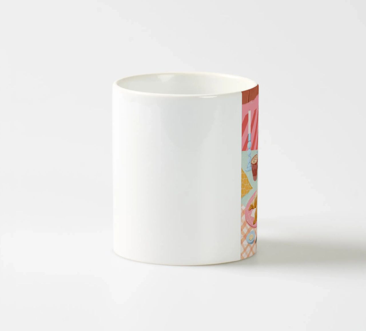 croissant e caffè tazza in ceramica da Luke Yaeger