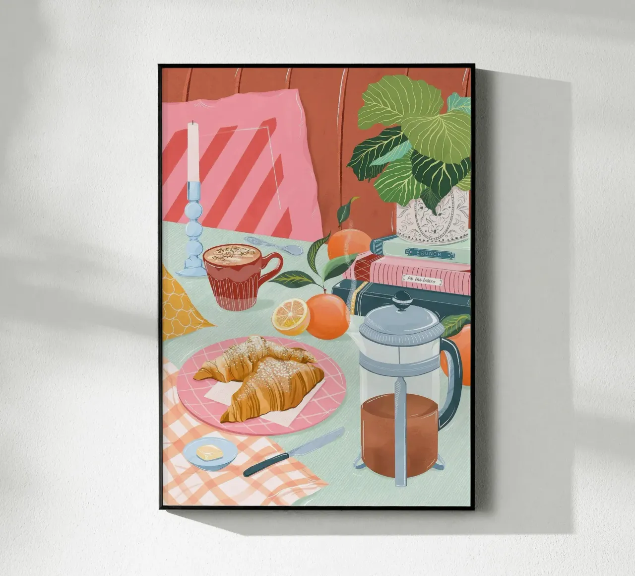 croissant e caffè plexiglass da Luke Yaeger