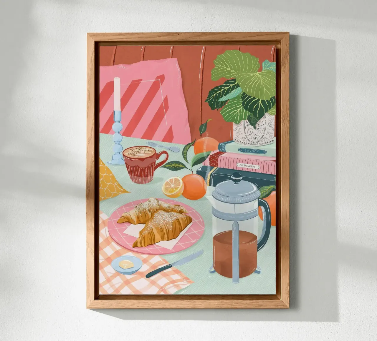 croissant e caffè alluminio dibond da Luke Yaeger