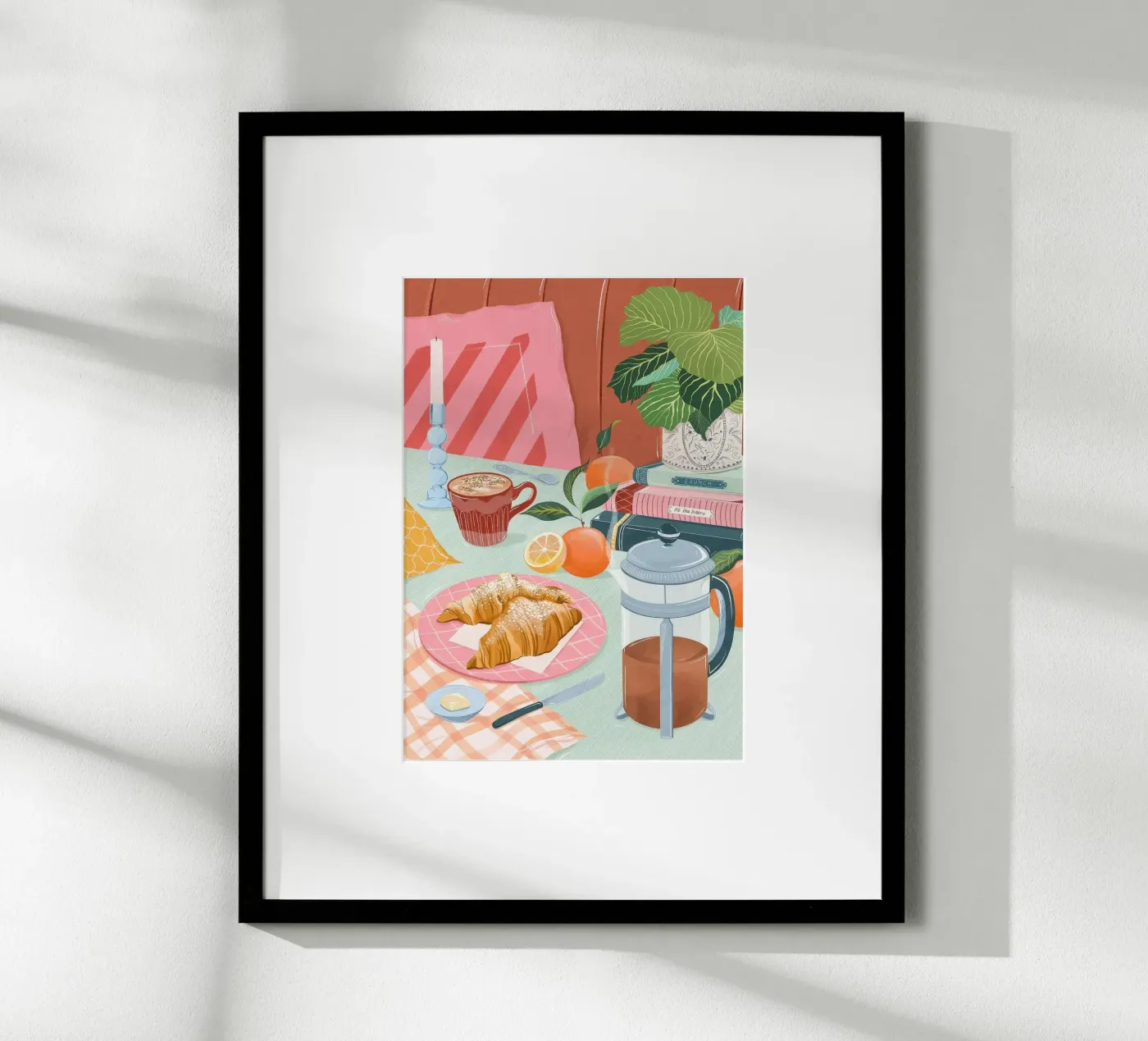 croissant and coffee Poster von Luke Yaeger