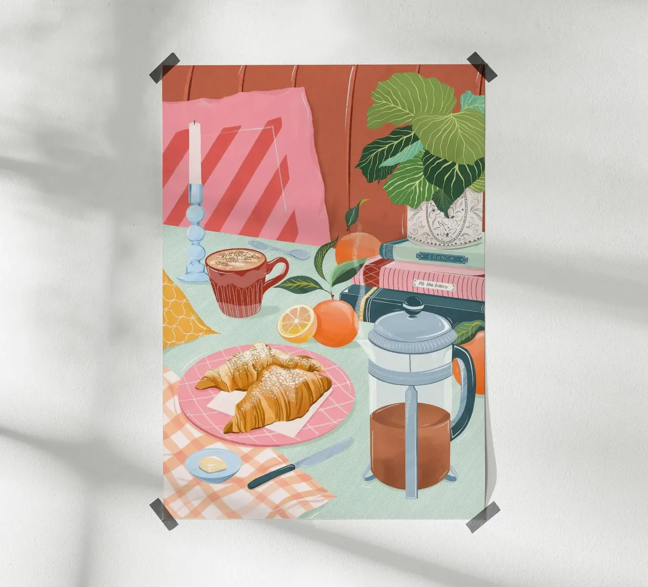 croissant e caffè poster da Luke Yaeger