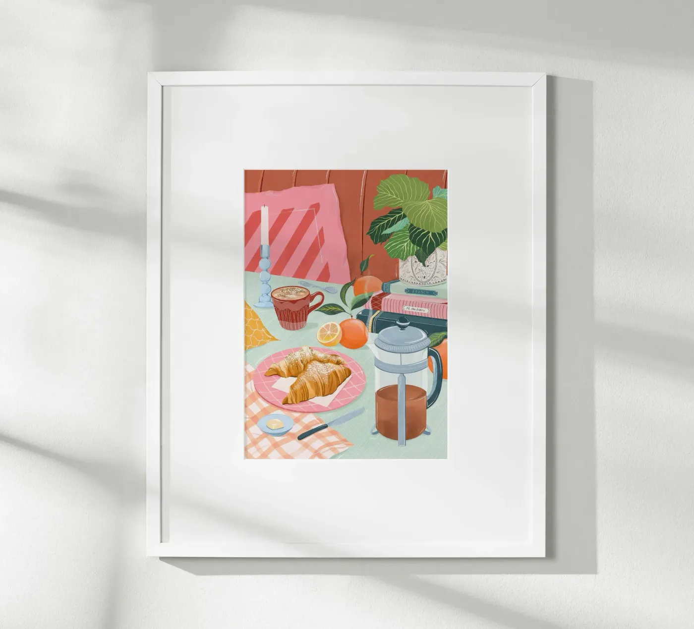 croissant and coffee Poster von Luke Yaeger