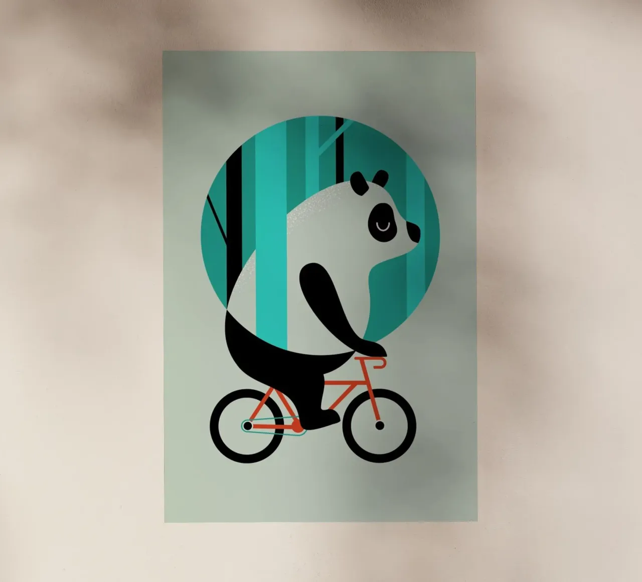 Panda Ride pellicola backlit da Doozal