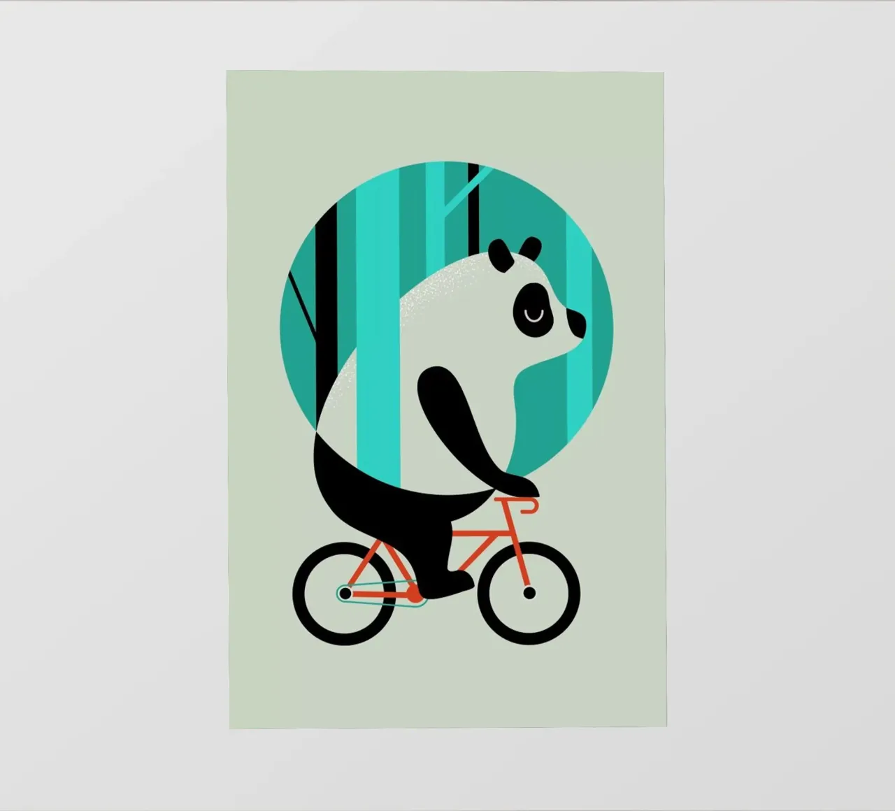Panda Ride pellicola backlit da Doozal
