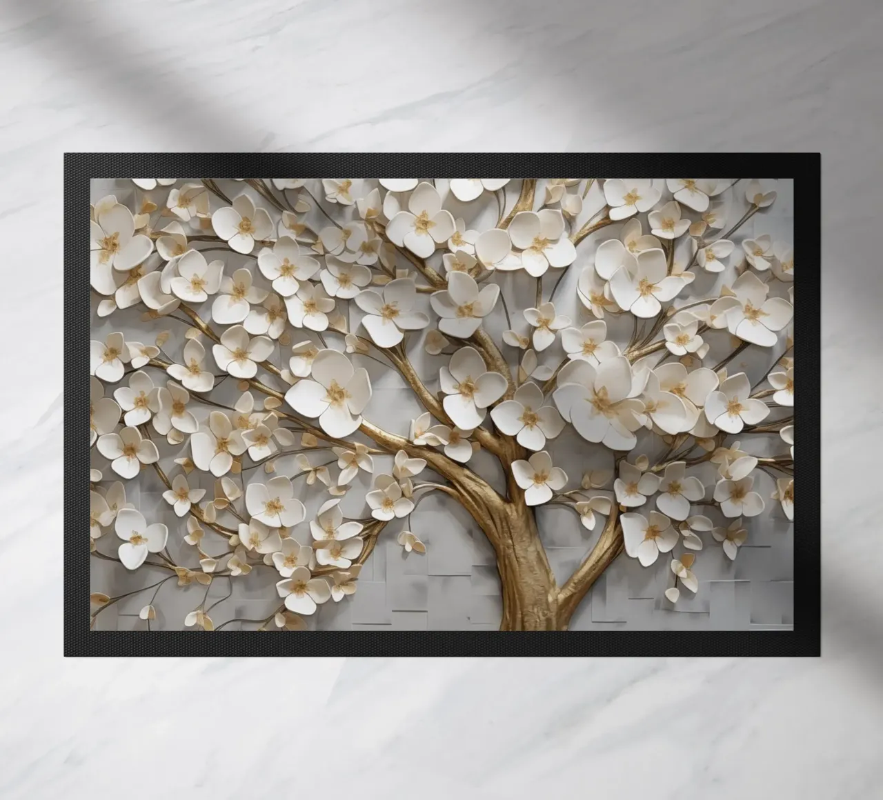 Albero d'oro con fiori zerbino da Imagine