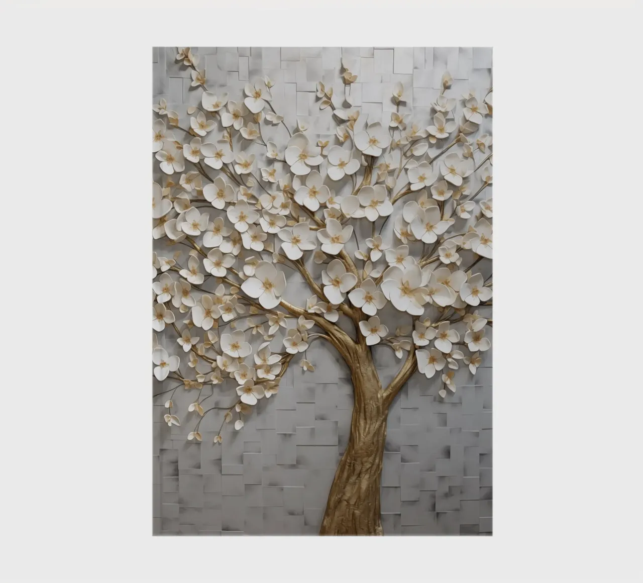 Albero d'oro con fiori diario da Imagine