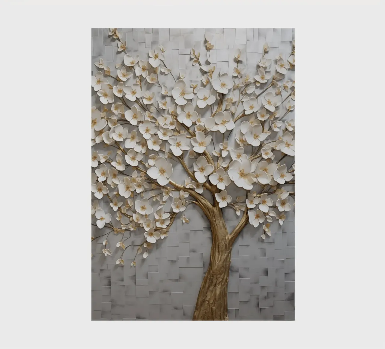 Albero d'oro con fiori diario da Imagine