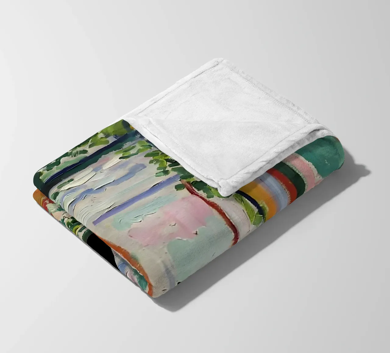 Cat Print Matisse Open Window Fleecedecke von MinaHome