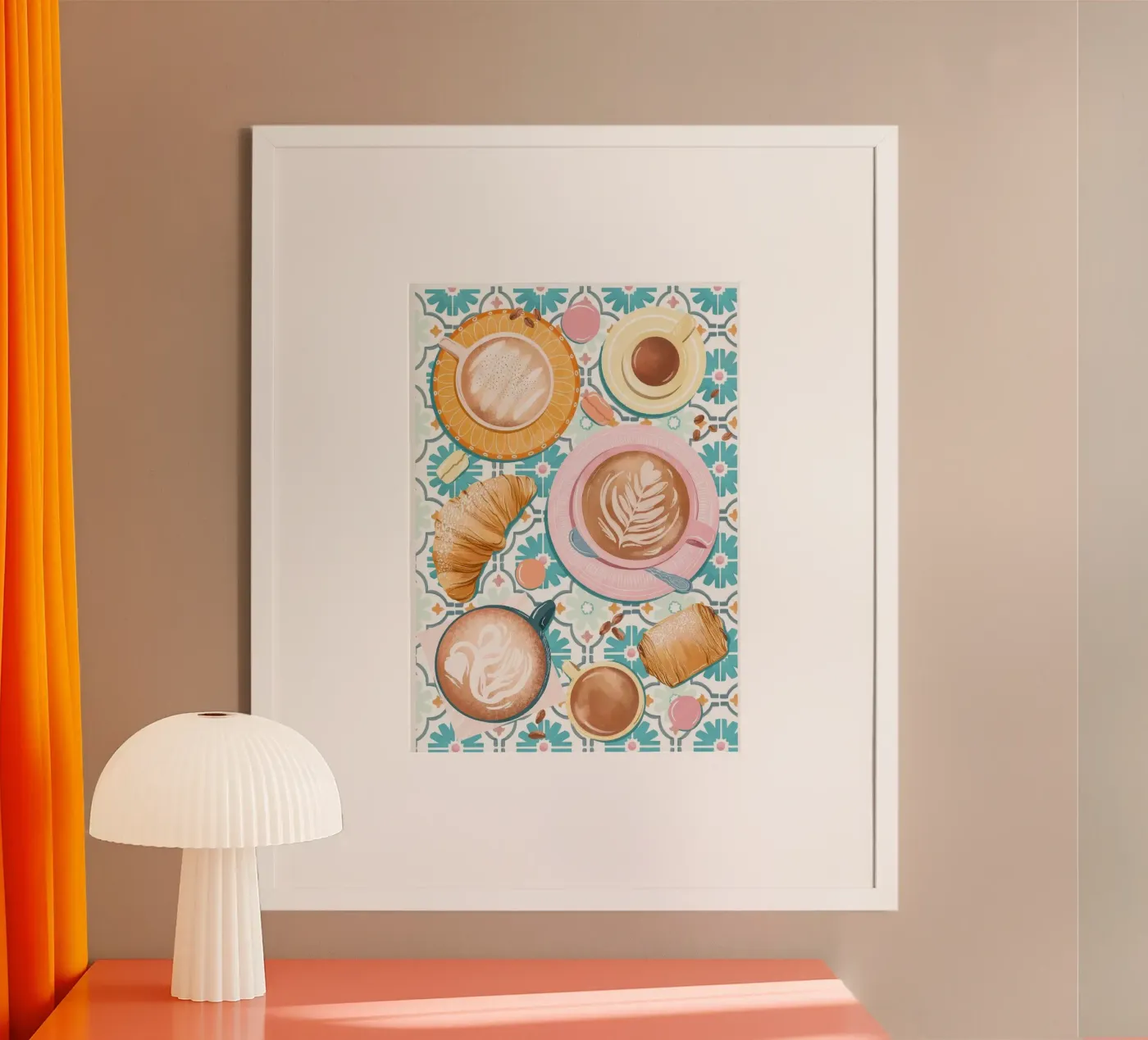 coffee cups poster da Luke Yaeger
